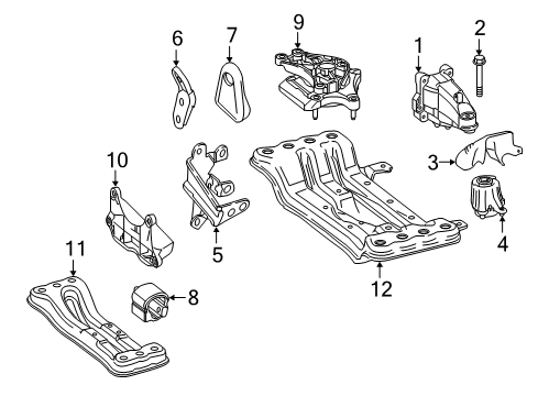 2018 Mercedes-Benz E400 Engine & Trans Mounting