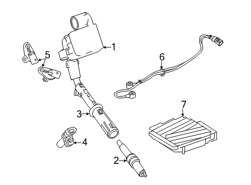 2011 Mercedes-Benz CL63 AMG Powertrain Control Diagram 1