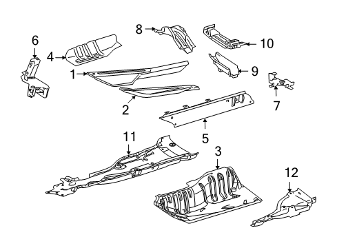 2010 Mercedes-Benz ML450 Floor Diagram