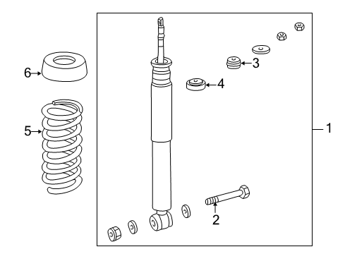 2002 Mercedes-Benz CLK320 Shocks & Components - Rear Diagram 2