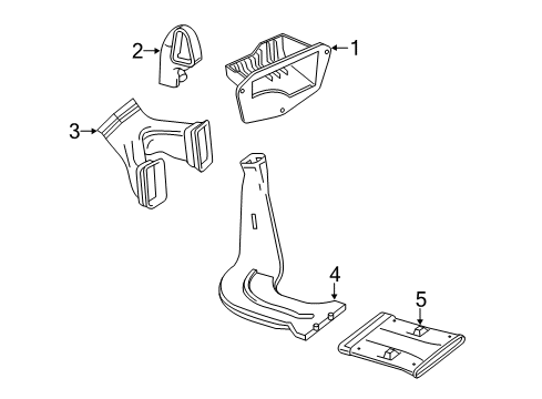 2019 Mercedes-Benz CLA250 Ducts Diagram