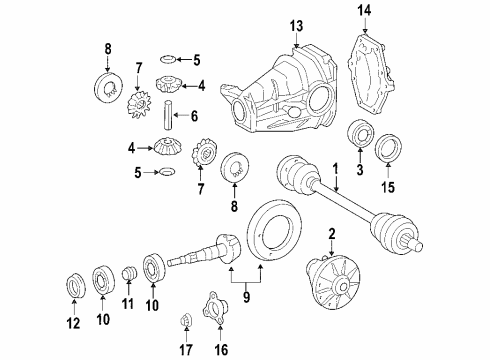 Bearing Support Diagram for 170-410-01-81