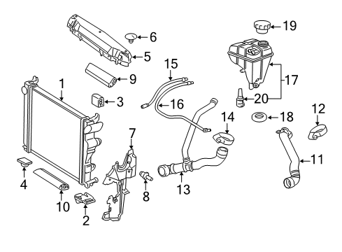 Lower Hose Diagram for 230-500-13-75