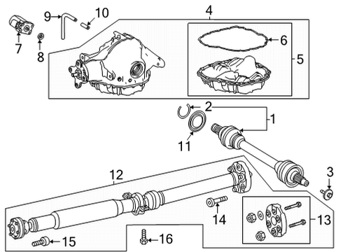 2023 Mercedes-Benz GLS63 AMG Axle & Differential - Rear