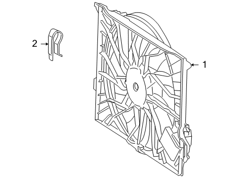 2007 Mercedes-Benz S65 AMG Cooling System, Radiator, Water Pump, Cooling Fan Diagram 1