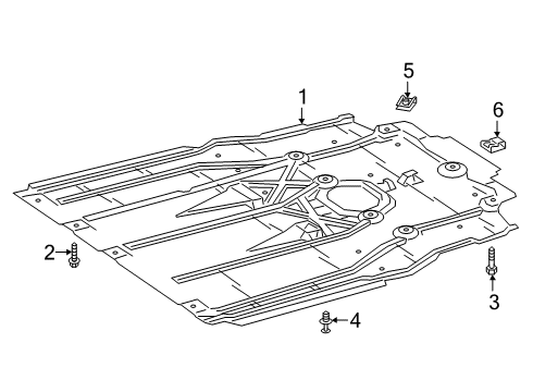 2020 Mercedes-Benz A35 AMG Splash Shields Diagram