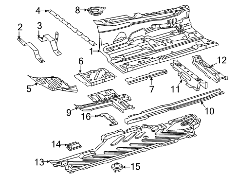 2020 Mercedes-Benz C63 AMG S Floor Diagram 3