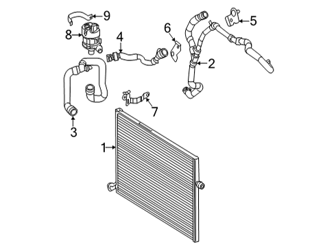 2021 Mercedes-Benz GLC63 AMG Intercooler, Cooling Diagram 6