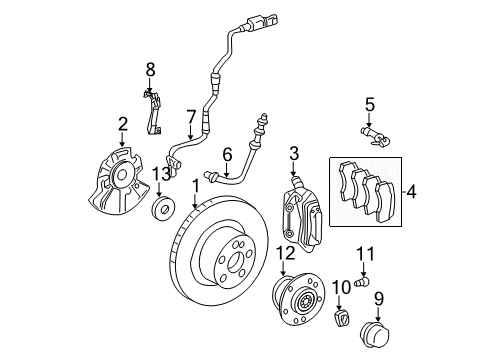 2012 Mercedes-Benz SL63 AMG Anti-Lock Brakes Diagram 2