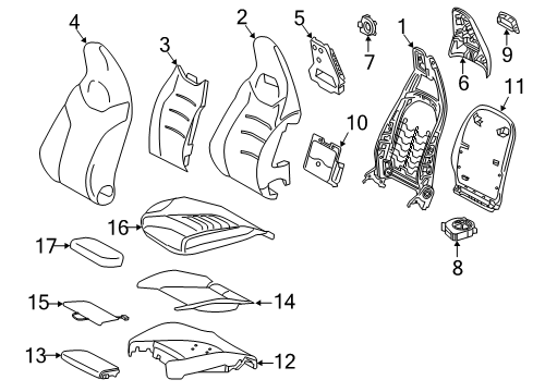 Seat Back Cover Diagram for 177-910-53-02-9D88