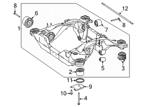 2023 Mercedes-Benz EQS 580 Suspension Mounting - Rear