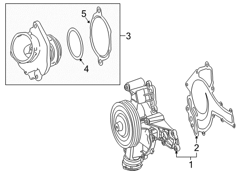 2013 Mercedes-Benz E350 Water Pump Diagram 2