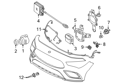 2022 Mercedes-Benz CLA45 AMG Cruise Control Diagram 2