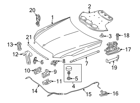 2014 Mercedes-Benz E250 Anti-Theft Components Diagram 2