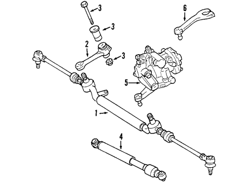 Power Steering Pressure Hose Diagram for 170-466-07-81