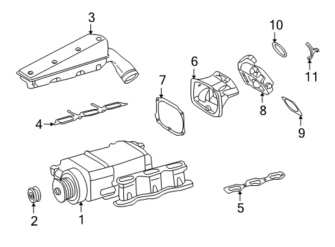 2004 Mercedes-Benz C32 AMG Supercharger Diagram