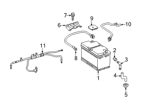 2013 Mercedes-Benz CL550 Battery Diagram