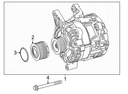 2023 Mercedes-Benz CLA250 Alternator  Diagram 2