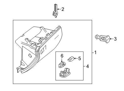 2016 Mercedes-Benz GLE63 AMG S Glove Box Diagram 2