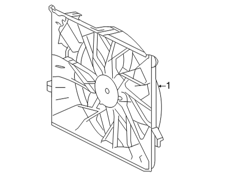 2020 Mercedes-Benz GLC63 AMG Cooling System, Radiator, Water Pump, Cooling Fan Diagram 2