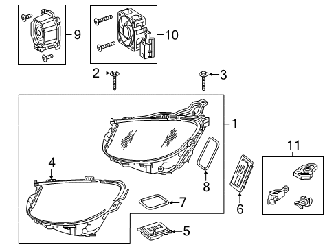 2020 Mercedes-Benz E53 AMG Headlamps Diagram 2