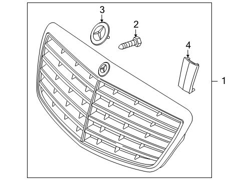 2013 Mercedes-Benz S600 Grille & Components