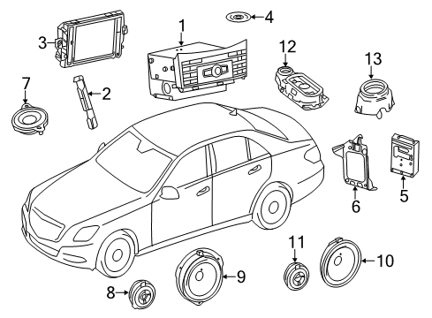 2010 Mercedes-Benz E550 Navigation System Diagram