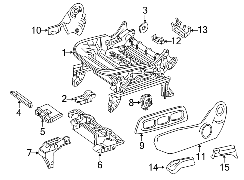 2015 Mercedes-Benz GLA45 AMG Tracks & Components Diagram