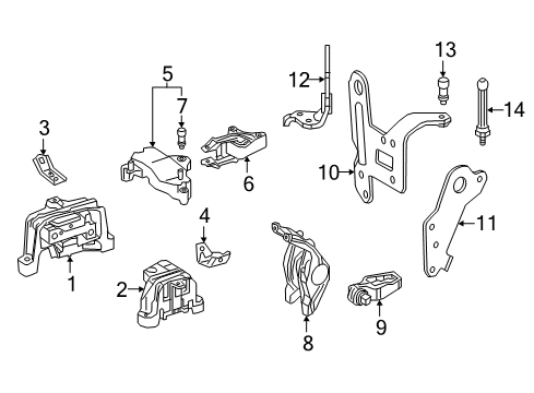 Lift Bracket Ball Stud Diagram for 000-993-15-60