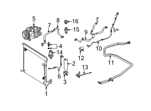 Compressor Diagram for 001-230-01-11-80