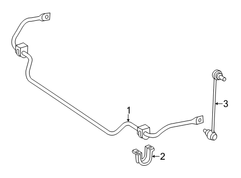 2015 Mercedes-Benz SLK350 Stabilizer Bar & Components - Front Diagram