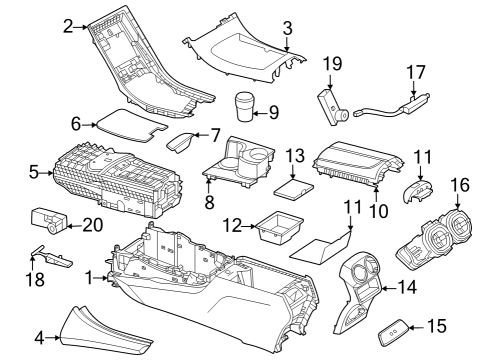 Compartment Door Diagram for 254-680-92-02