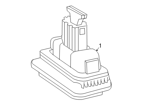 2008 Mercedes-Benz CLS550 License Lamps Diagram