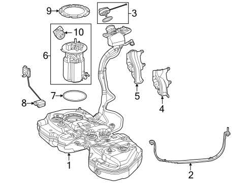 Fuel Pump Diagram for 254-470-23-00