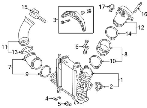 2021 Mercedes-Benz GLE350 Intercooler, Fuel Delivery Diagram