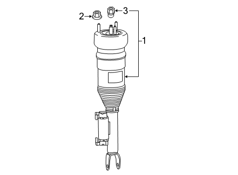 2018 Mercedes-Benz C350e Struts & Components - Front Diagram 2