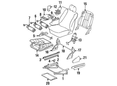 1986 Mercedes-Benz 560SEL Seats & Track Components