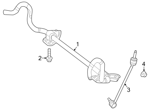 2024 Mercedes-Benz EQE 350 Stabilizer Bar & Components - Front