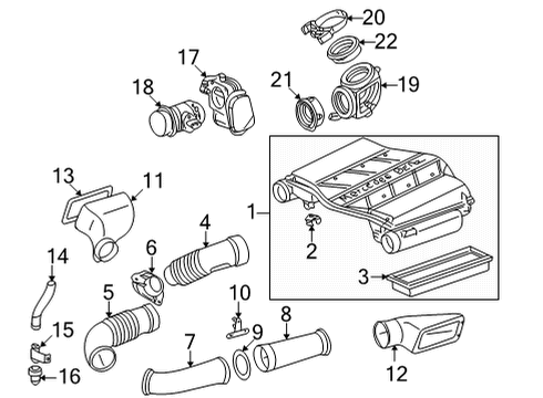 2006 Mercedes-Benz G500 Filters Diagram 1