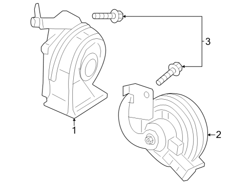 2022 Mercedes-Benz EQB 350 Horn Diagram