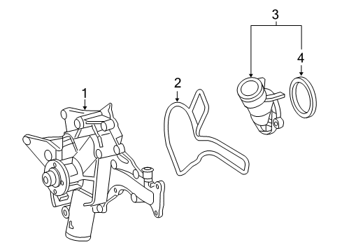 2007 Mercedes-Benz SLK55 AMG Water Pump Diagram