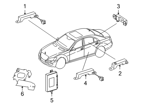 2010 Mercedes-Benz CL600 Keyless Entry Components