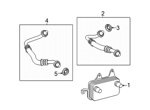 2021 Mercedes-Benz S500 Oil Cooler  Diagram