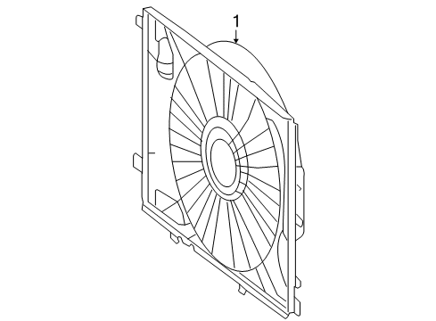 2010 Mercedes-Benz E63 AMG Cooling System, Radiator, Water Pump, Cooling Fan Diagram 1