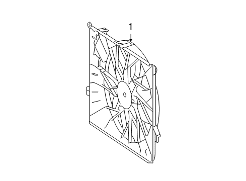 2012 Mercedes-Benz GL550 Cooling System, Radiator, Water Pump, Cooling Fan Diagram 1