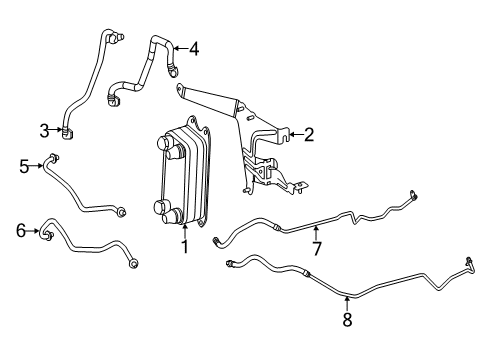 2016 Mercedes-Benz SLK300 Trans Oil Cooler