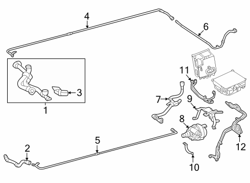 2023 Mercedes-Benz EQE 500 Hoses, Lines & Pipes Diagram 3