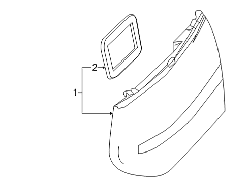 2021 Mercedes-Benz E63 AMG S Tail Lamps Diagram 1