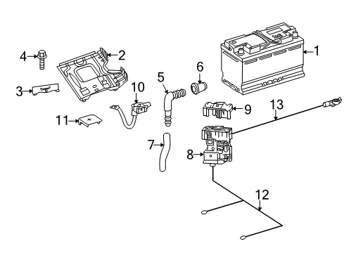 2019 Mercedes-Benz GLC43 AMG Battery Diagram 2