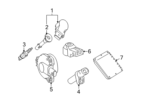 2007 Mercedes-Benz R63 AMG Ignition System Diagram